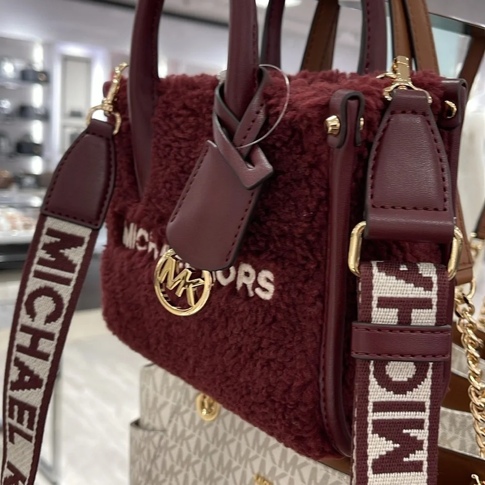 Michael Kors Mirella Extra-Small Sherpa XS SHOPPER XBODY SHEARLING Crossbody
